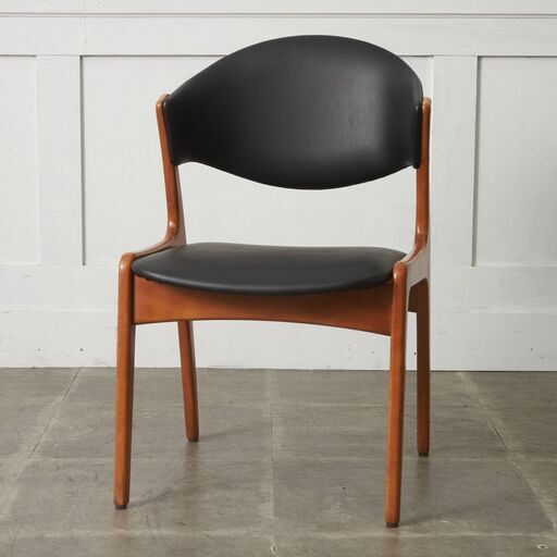 【発送の場合は即購入不可】 張替済 アサヒファニチャー ダイニングチェア ジャパン ヴィンテージ 椅子 サイドチェア 北欧 スタイル 木製 ビンテージ モダン 95357