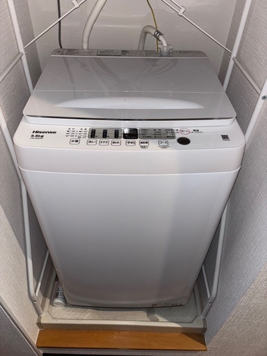 HISENSE 洗濯機5.5kg HW-55E2W 送風乾燥機能付 2023年製