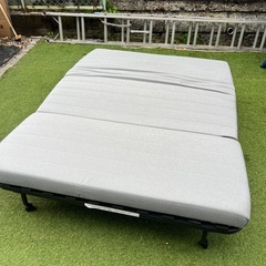 IKEA　ソファーベッド　LYCKSELE LÖVÅS リクセーレ ローボース 2人掛けソファベッド  ダブルサイズベッドの画像