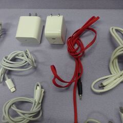 ( E-1033 )Type-C ライトニングケーブル１０本 アダプター２個 セット⑩Owltechケーブルあり 中古 通電確認済みの画像