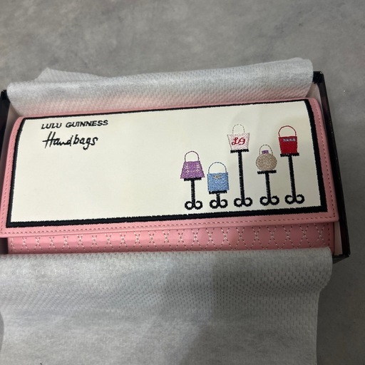 【激レア】Lulu Guinness ルル・ギネス 刺繍 ロングウォレット 長財布