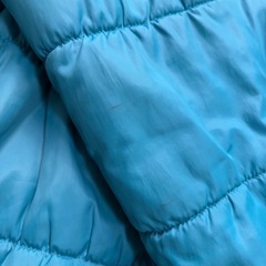 ☆MPS キッズ 中綿コート ジャケット　ターコイズブルー 130cm フード付き☆の画像