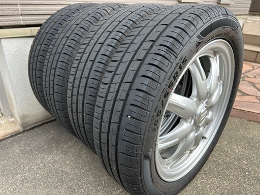 165-55R15 タイヤホイール　25年製深溝　軽自動車　エンケイ軽量ホイール