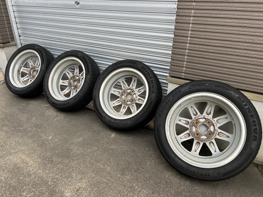 165-55R15 タイヤホイール　25年製深溝　軽自動車　エンケイ軽量ホイール