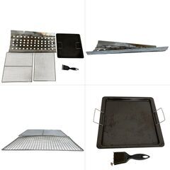 T6034 バーベキューコンロ 投光器 ランタンライト 4点セット おまとめ アウトドア 花見 キャンプ  中古現状品の画像