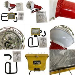 T6034 バーベキューコンロ 投光器 ランタンライト 4点セット おまとめ アウトドア 花見 キャンプ  中古現状品の画像