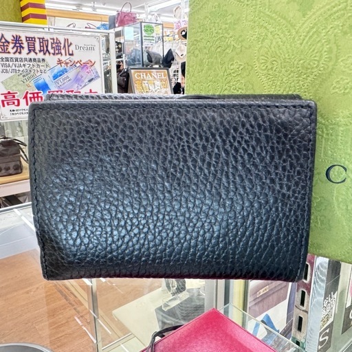 ☆ドリーム荒牧店☆GUCCI グッチ 3つ折り財布 644407 ブラック
