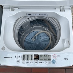 美品★家電2点セット 冷蔵庫 洗濯機 2021年製 ハイセンスの画像