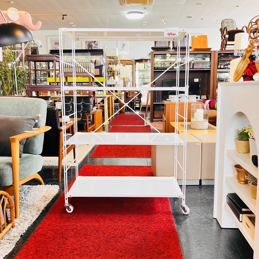 MUJI 無印　muji 無印良品　キャスター付きユニットシェルフ　ホワイト　美品
