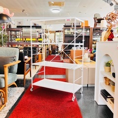 MUJI 無印　muji 無印良品　キャスター付きユニットシェルフ　ホワイト　美品の画像