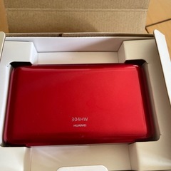 HUAWEI ポケットWiFi 304HW レッドの画像