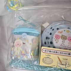 モン・スイユ　Anano Cafe 　ベビー離乳食調理セット　ストロー　コップ付きの画像