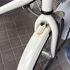 ミニベロ自転車(シティサイクル) ブリヂストン　Vegas E.Xクリームアイボリー　の画像