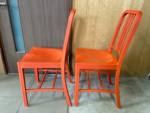 EMECO エメコ ペット・ボトル リサイクルチェア  オレンジ  1脚22,000円　中古品