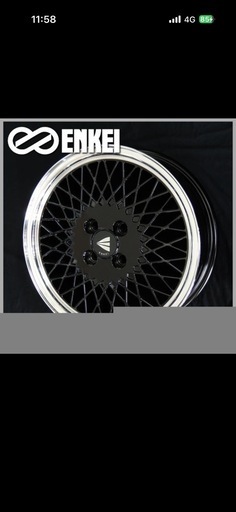 ENKEI  エンケイ   ネオクラシック  　92 メッシュ ブラックwitsマシーンリップ 5.5J +45 6.5J +38 165/45R16 タイヤSET