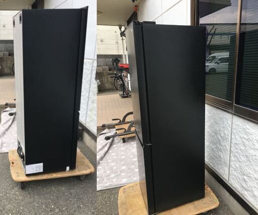 JMR0775K アイリス ノンフロン冷蔵庫2024年製　IRDS-17A-B   　幅：約44cm 高さ：約152cm 奥行：約54
