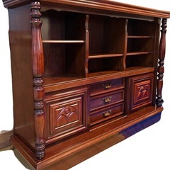クラシック木製キャビネット ダークブラウン
の画像