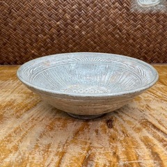 茶道具 織部 水指 建水 抹茶椀 平茶碗 4点まとめ 在銘 茶器 煎茶道具 煎茶器 和食器 懐石道具 志野 三島 茶碗 和骨董 和美術 古美術 稽古用 の画像