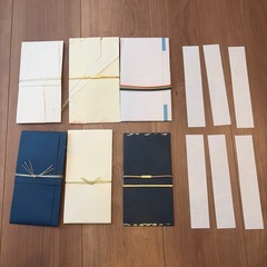 ご祝儀袋の短冊のセットの画像