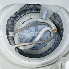 直接引き取り大歓迎⭐︎大阪府下又は近郊は配送設置込み🉑SHARP 5.5kg 全自動洗濯機 ES-GE5B-T 2017年製/YMJ024-24の画像