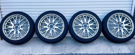 RAYS 19×8J+45 ホムラ 2×9 19インチ タイヤ付き4本
