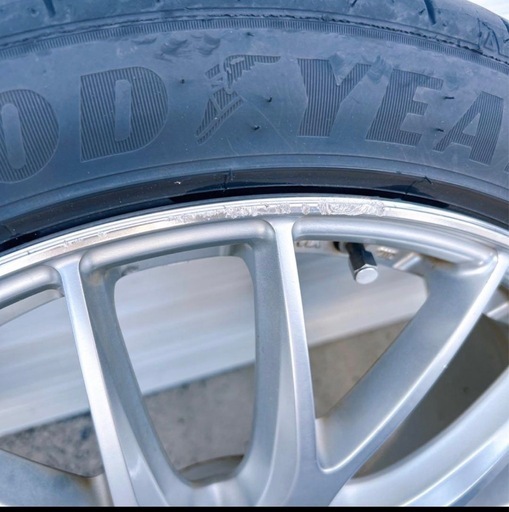 RAYS 19×8J+45 ホムラ 2×9 19インチ タイヤ付き4本