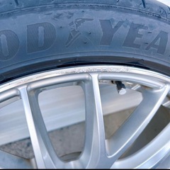 RAYS 19×8J+45 ホムラ 2×9 19インチ タイヤ付き4本の画像