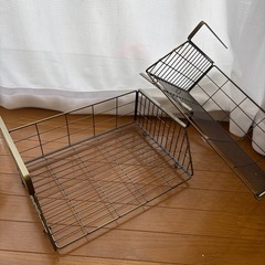 アイアンバスケット　収納ラックの画像