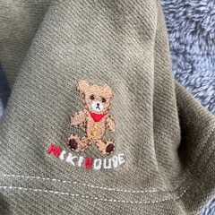 【ミキハウス】裏起毛くまさん刺繍ズボン【70】の画像