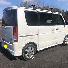 お得　H20 エブリィワゴンDA64W ATリビルト交換済 検R9/2 ナビ、ETC付の画像