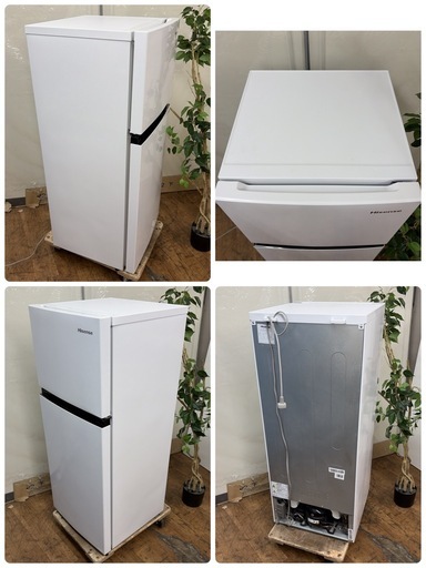 【?買取市場 6ヶ月保証】R645 ☀️ Hisense / ハイセンス 冷蔵庫 (120L / 右開き) 21年製 HR-B1202