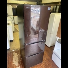 NO B879🌈福岡市内配送設置無料✨🌈TOSHIBA GR-G38SY(T) 3ドアファミリー用冷蔵庫の画像