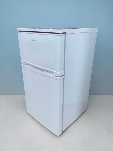 IRIS OHYAMA アイリスオーヤマ ノンフロン冷凍冷蔵庫 AF-81W 81L 2ドア 2020年製 クリーニング済み 現状品