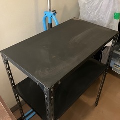 【東京都北区（王子）自宅引取限定】スチールラック（黒）の画像