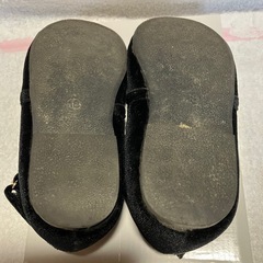 18cm フォーマル靴　女の子　入学式　卒園式　黒　ヒールなしの画像