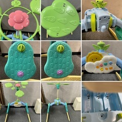 ★手渡しのみ  ベビー用品　まとめ STOKKE  ニューボーンセット V2 タカラトミー くまのプーさん えらべる回転6WAYジムにへんしんメリー  (k11336-お38)の画像