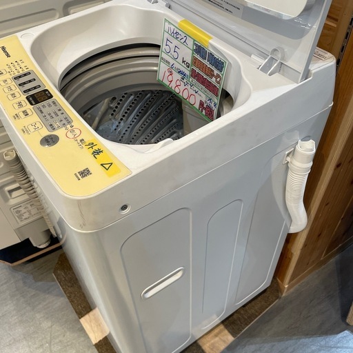 配送可【ハイセンス】5.5K洗濯機★2024年製　分解クリーニング済み/6ヶ月保証付き【管理番号0227】野 