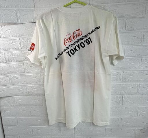 90'S デッドストック コカ・コーラ 世界陸上 日本製 Tシャツ ヴィンテージ シングルステッチ Coca・Cola 古着 企業物 札幌市 白石店
