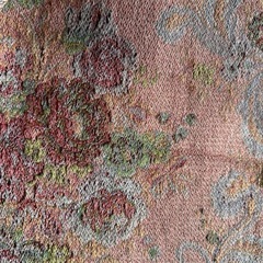 ① 生地　ゴブラン織　花柄の画像