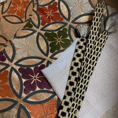 正絹　袋帯　七宝柄いかがでしょうか？の画像