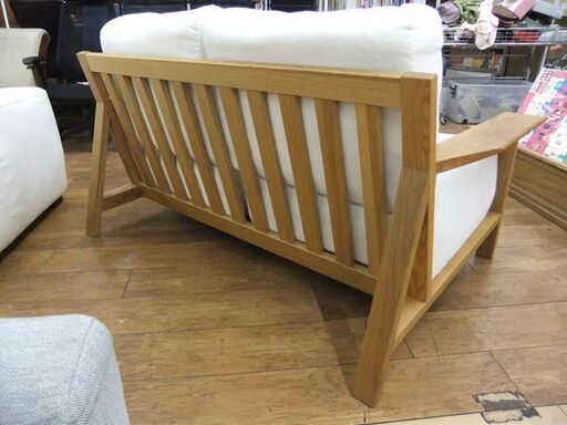無印良品 2人掛けソファ 木製フレーム 幅148×奥96×高85cm 2Pソファ 良品計画 MUJI 札幌市厚別区 厚別店
