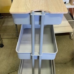 & 3段ワゴン キャスター付き （約）幅　42cmの画像