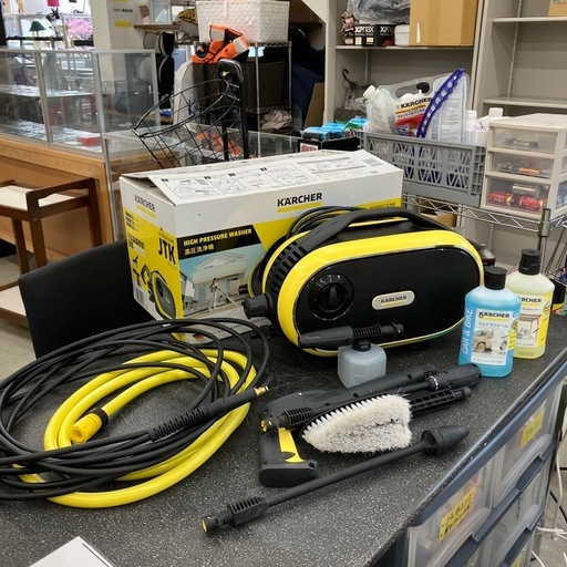 坂2602-1380 KARCHER JTK Silent 高圧洗浄機 動作確認済み ウルトラフォーム ユニバーサルクリーナー付き キズ汚れ有り