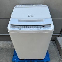 267⭐️2020年製美品★日立　洗濯機　8KG インバーター　一人暮らしの画像