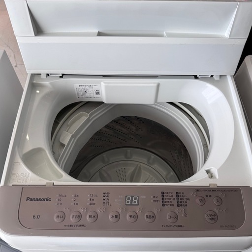 中古品 Panasonic 2022年式 NA-F60PB15