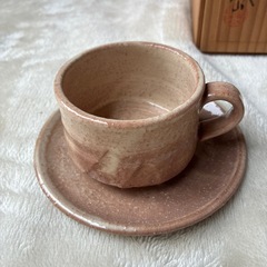 未使用　　萩焼き　コーヒーカップの画像