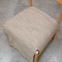 ≪zyt2836ジ限≫ こたつテーブル対応 ダイニングチェア　　　ニトリ/ダイニングこたつチェア/C-34K/ビーチ無垢材/ナチュラル/中古家具/リユースストレージ仙台 080226-62の画像