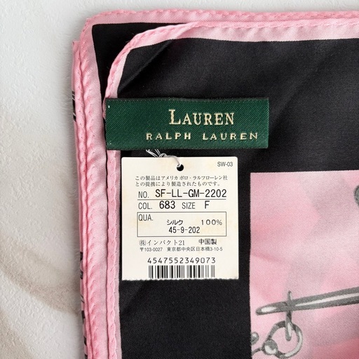 ☆現金払い可能☆ 【新品未使用タグ付き】LAUREN RALPH LAUREN  大判スカーフ 