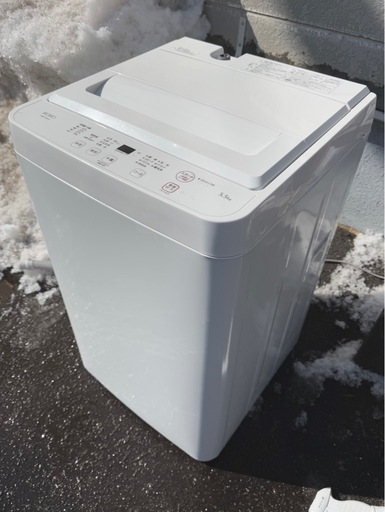 札幌市内配送可 24年製 ヤマダ電機 YAMADA RORO 5.5kg 全自動洗濯機 YWM-T55LW ホワイト