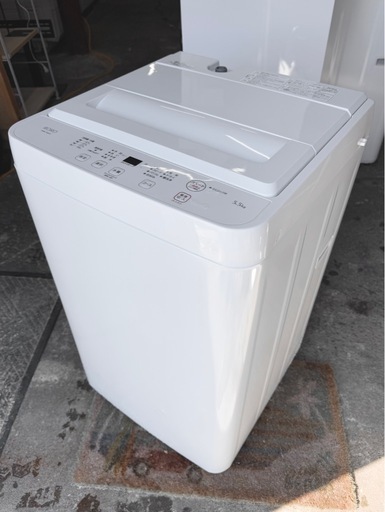 札幌市内配送可 24年製 美品 ヤマダ電機 YAMADA RORO 5.5kg 全自動洗濯機 YWM-T55LW ホワイト